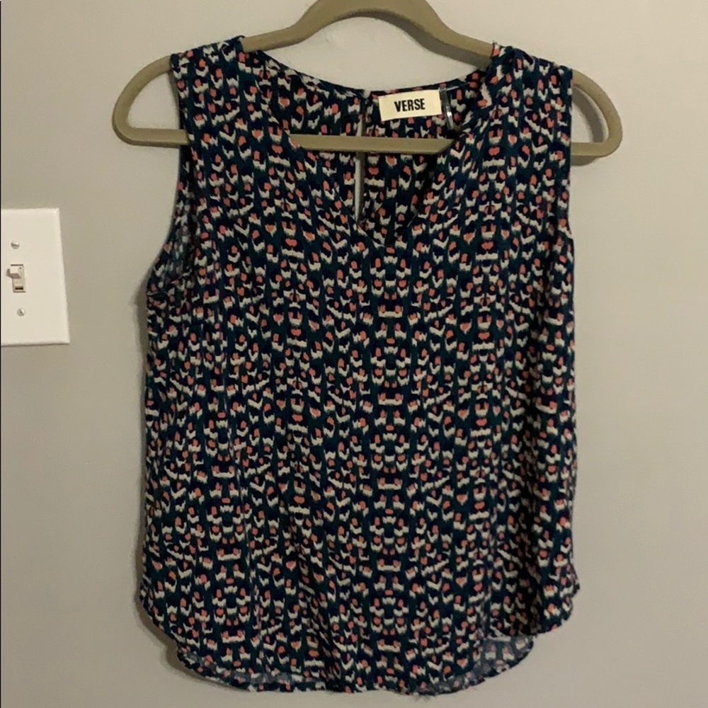 verse jory split neck top